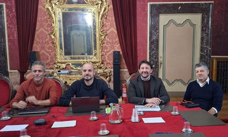 Da sx Andrea Virgilio Luca Zanacchi Emanuele Stoppa Riccardo Zelioli