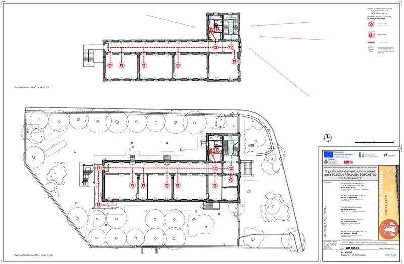 Scuola boschetto planimetria