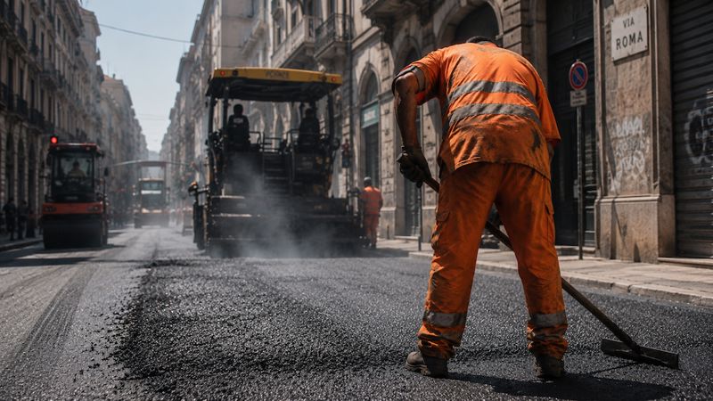 Caldo lavori stradali (AI)